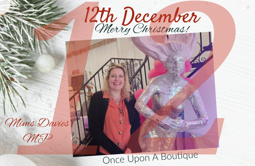 On the 12th Day of Christmas Mims Davies MP presents Once Upon